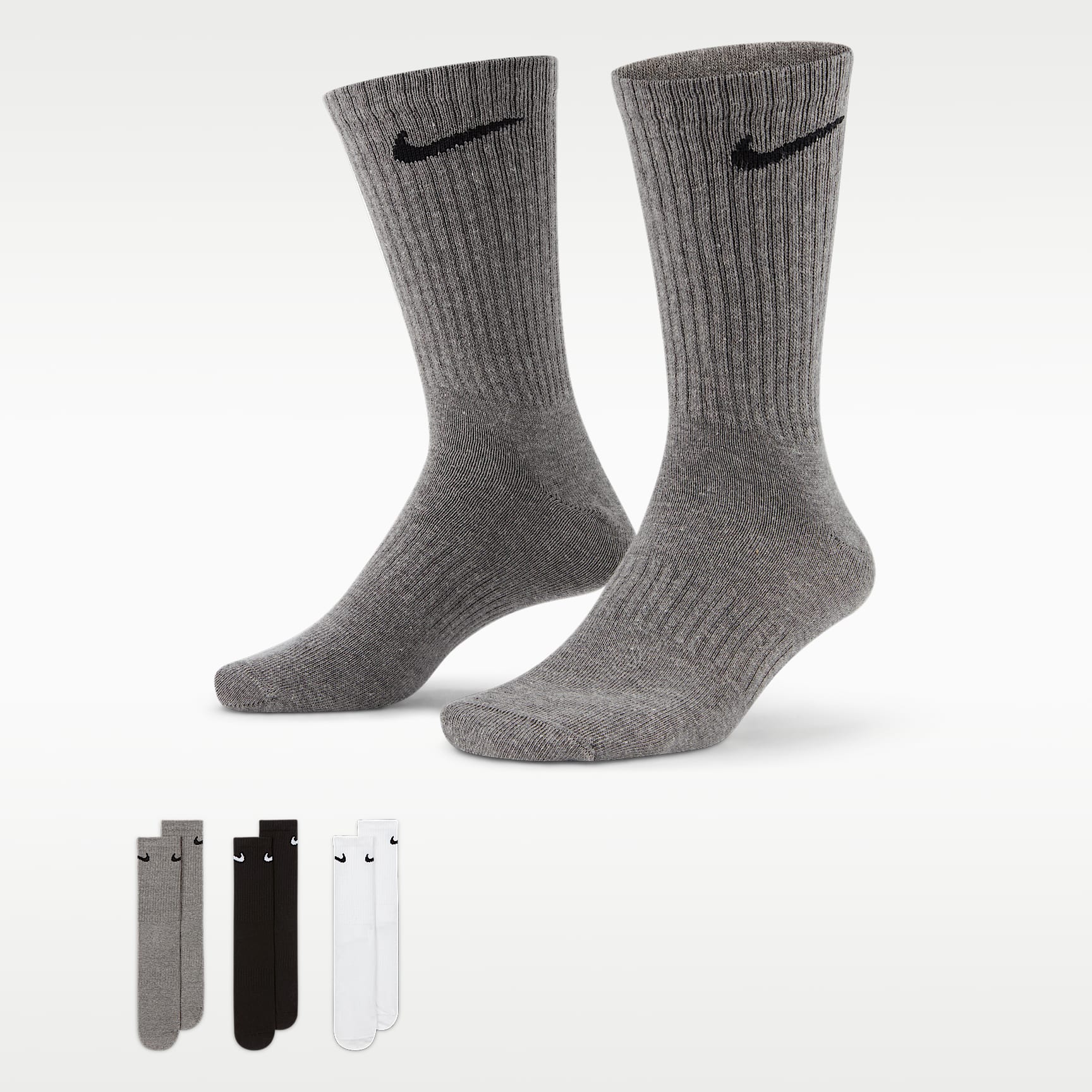 Nike Everyday Lightweight Training Crew Socks (3 Pairs). Nike NL